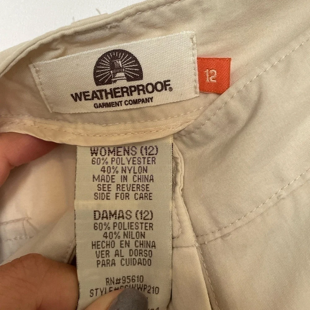 Weatherproof Khaki Shorts Womens Roll Cuff High Rise​​​​​​​​​​​​​